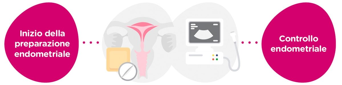 Preparazione endometriale + controlli ginecologici