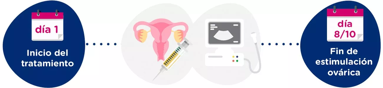 Estimulación ovárica + controles ginecológicos