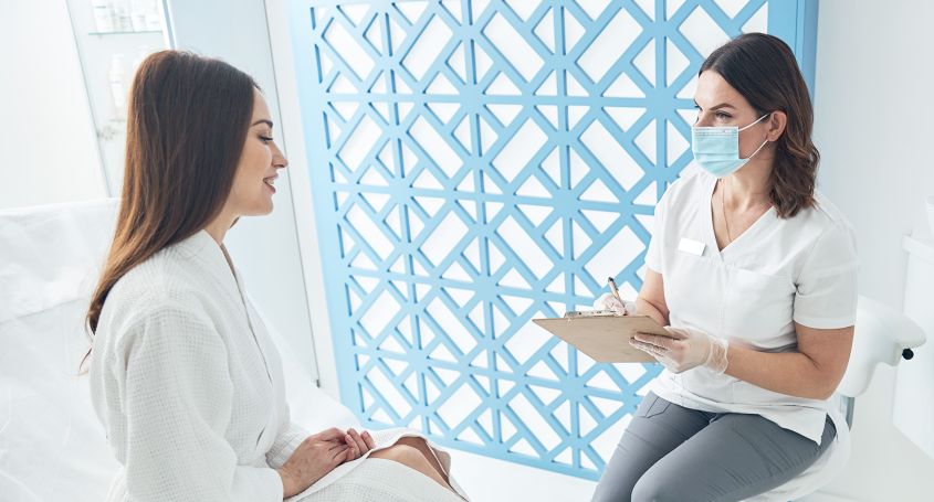 Radiofrequency treatment for uterine fibroids